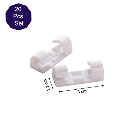 1761 Self Adhesive Cable Clips Wire Manage Holder Sticky Mount-round Plastic Cable Cord - Zidbik