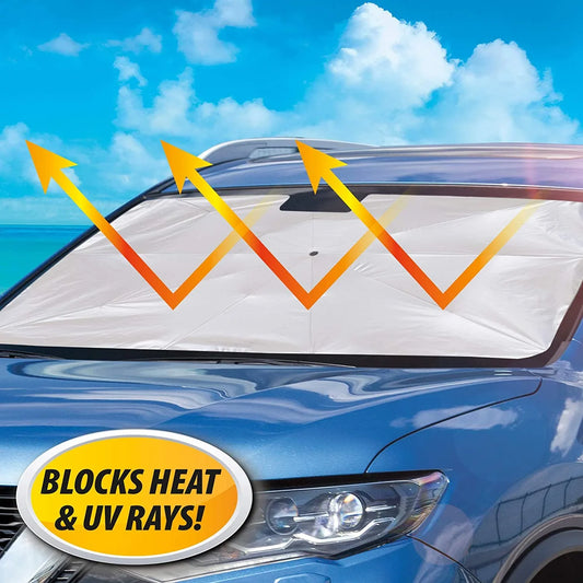 0519 Windshield Umbrella Sun Shade Cover Visor Sunshades Reviews Automotive Front Sunshade Fits Foldable Windshield Brella Various Heat Insulation Shield For Car - Zidbik