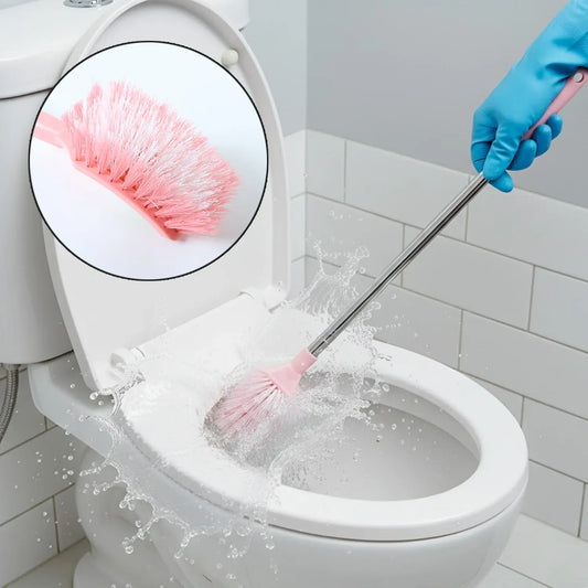Long Handle Toilet Cleaning Brush (1 Pc) - Zidbik