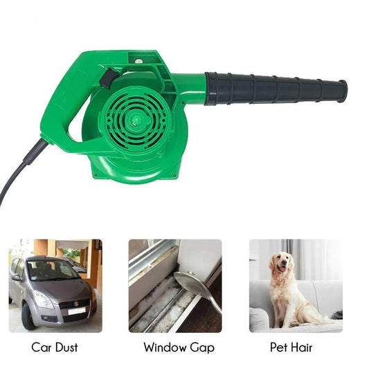 3158 650v Blower Portable Rifel Range Heavy Duty Air Blower Electric Air Blower For Homeofficecarpccomputer Dustgaragepatiogarden Leaftrash Cleaning (350w 2.3 M3min 13000 Rpm Green) - Zidbik