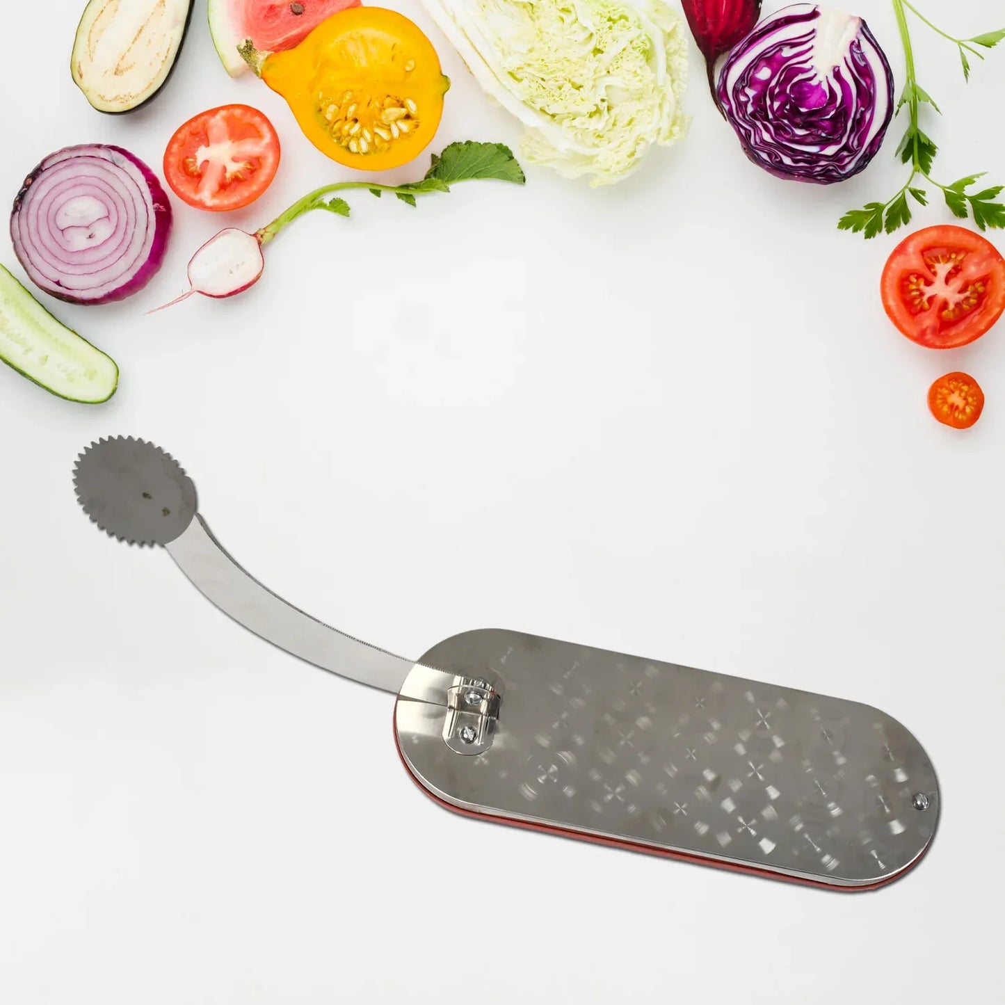 2841c Steel Vegetable Cutter Premium Quality Cutter For Fruit Vegetable Meat Cutting Use ( Color Box ) - Zidbik