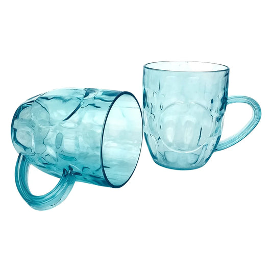 Apex Shake Mug Set 2 Pieces Durable Plastic Mugs (350ml) Approx - Zidbik