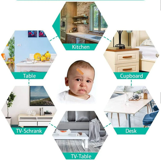 1696 Table Corners Edge Protector Guards For Baby Child Safety (Pack Of 4pc) - Zidbik