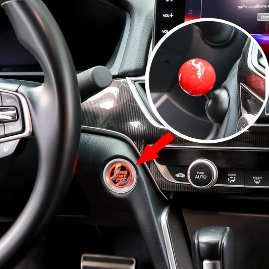 Car Push Start Button Rocker Cover Ball Design (1 Pc) - Zidbik