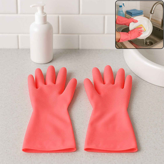 Reusable Waterproof Household Cleaning Gloves (45gm 1 Pair)