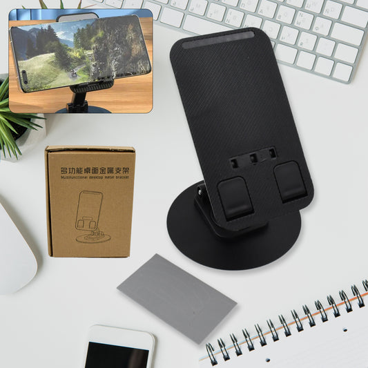 Mobile Holder Rotating Foldable Stand Height Angle Adjustable Phone Holder Stand Portable Mobile Stand For Desk With All Mobile Phones (1 Pc) - Zidbik