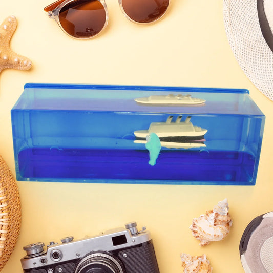 Car Interior Dashboard Decoration Floating Water Cruiser Ship Iceberg Ornament Car Interior Decoration For Birthday Gifts Home Decor Suitable For Home Show Car Decoration Gifts Desk Or Paperweight - Zidbik
