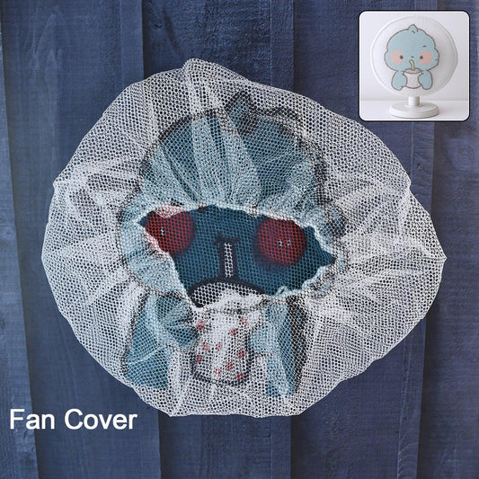Cute Cartoon Character Fabric Mesh Fan Cover (1 Pc Mix Design) - Zidbik