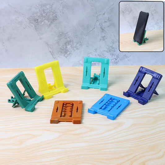 610 Adjustable 4 Steps Foldable Mobile Stand Holder (1 Pc) - Zidbik