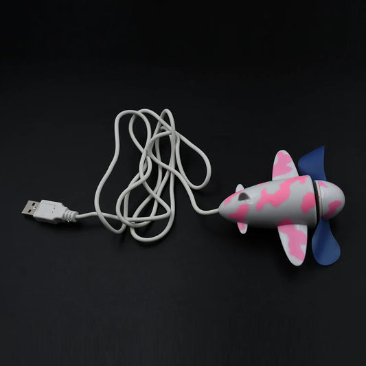 7721 Plane Shape Usb Plane Unique Design Fan Energy Saving Fan For Laptop Computer Desktop Fan - Zidbik
