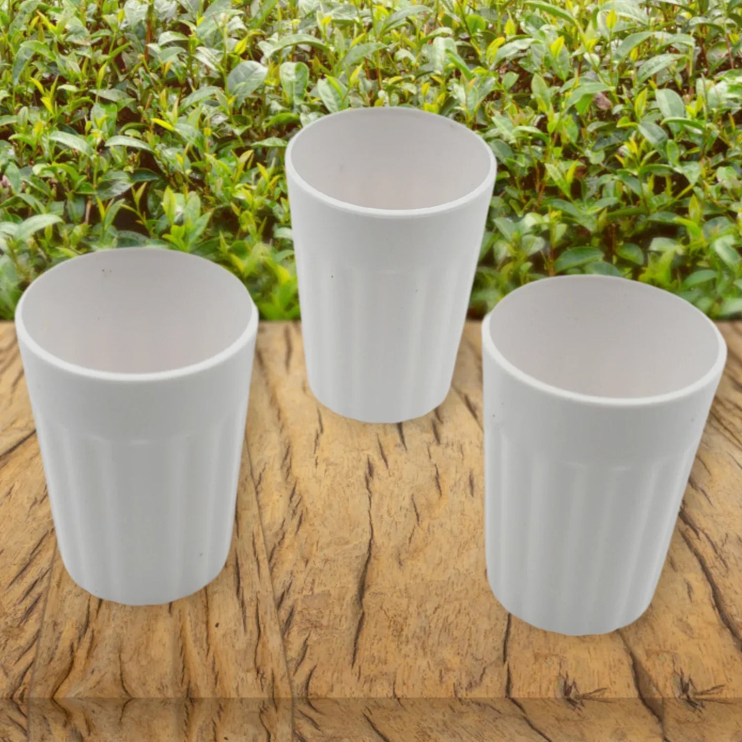 5719 Small Plastic Coffee Tea Cups Reusable Plastic Cup Mug Lightweight Microwavable Dishwasher Safe Unbreakable Camping Coffee Mugs For Tea Milk Water Juice Tea (3 Pcs Set) - Zidbik