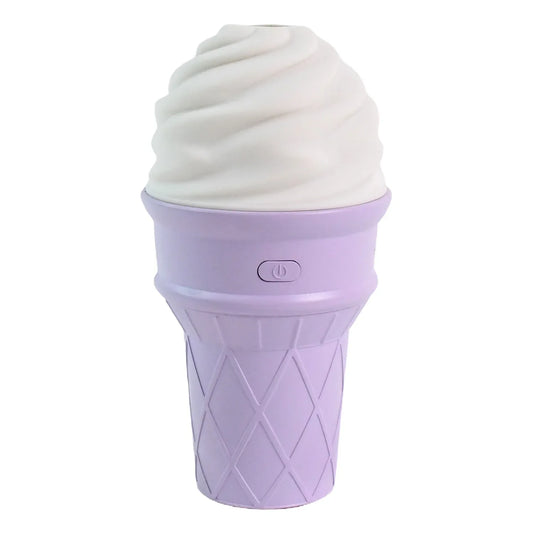 Ice Cream Cone Shape Air Freshener Humidifier (1pc Purple ) - Zidbik