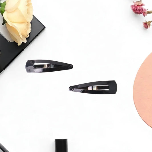 Metal Tik Tak Hair Clips (12 Pcs Set) - Zidbik