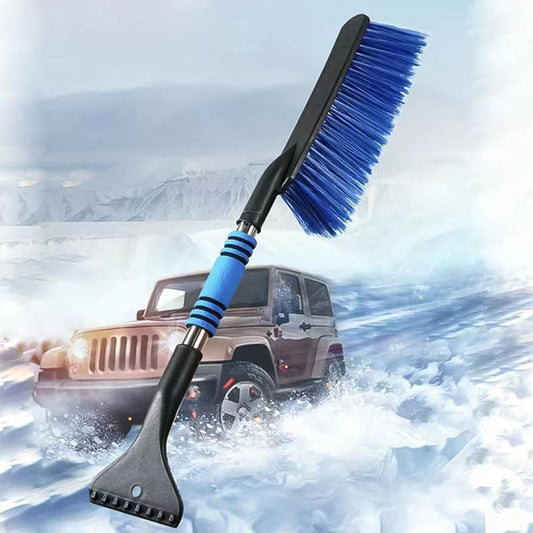 Ice Scraper Car Snow Brush 2 In 1 Comfortable Grip (1 Pc 67 Cm Long) - Zidbik