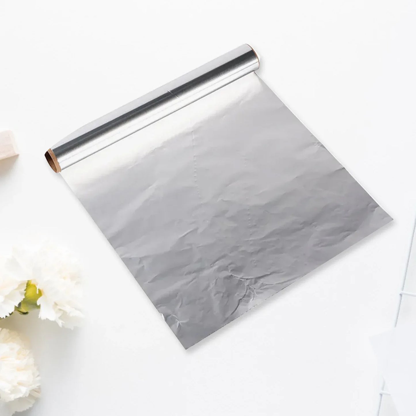 5988 Premium Quality Aluminum Foil Roll Heavy Duty Non Stick Thick Aluminum Foil Sheet Baking Grilling Tool Width 295mm (1pc) - Zidbik