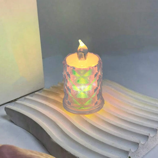 4 Pc Flameless And Smokeless Decorative Melting Candles Led Tea Light - Zidbik