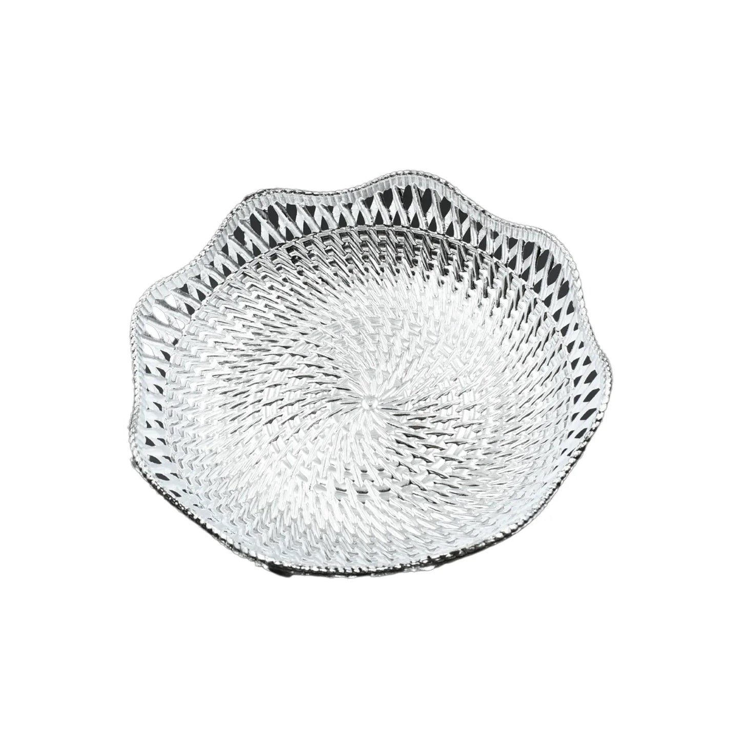 5482 Round Serving Tray Traditional Serving Tray Multipurpose Serving Tray Decorative Serving Platters Mukhwas Serving Tray (1 Pc ) - Zidbik