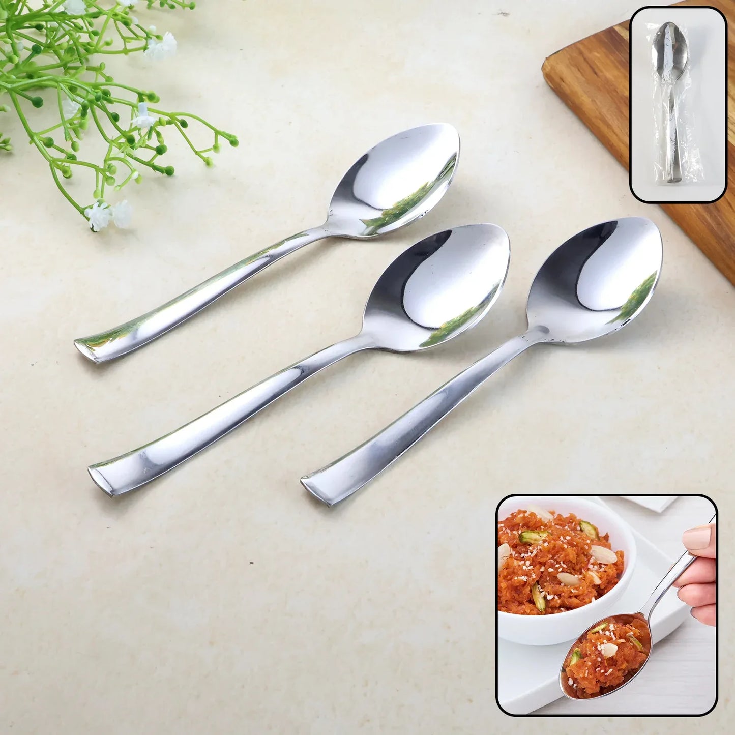 Everyday Dining Spoons - (3 Pc Set) - Zidbik