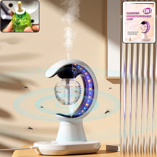 3-in-1 Led Lamp With Humidifier And Mosquito Repellent (1 Pc) - Zidbik