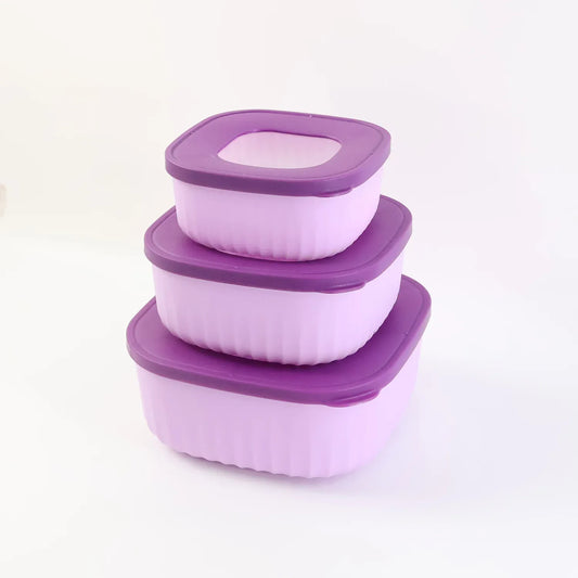Premium 3 Piece Food Storage Container Set - Zidbik