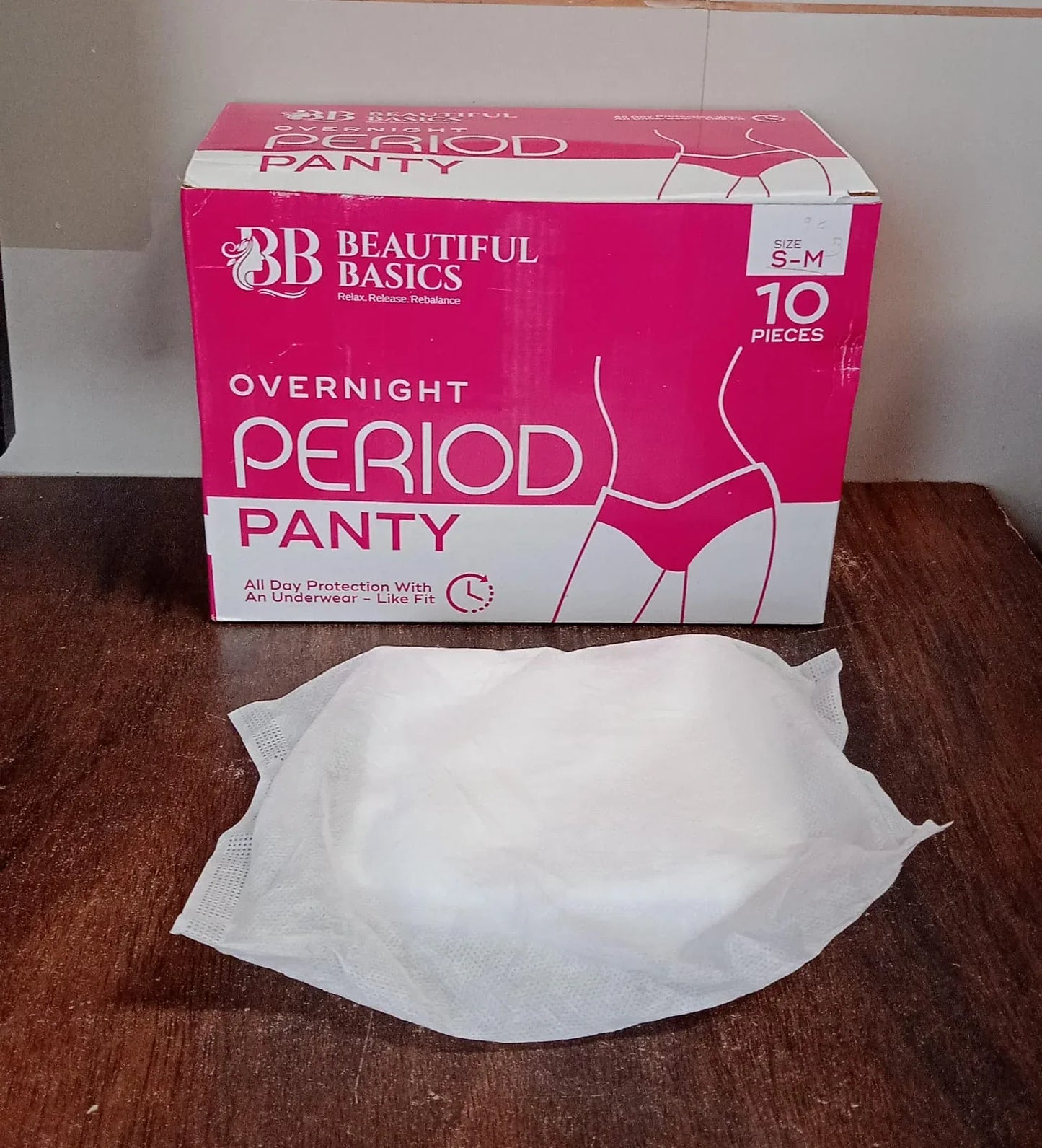 Womens Emergency Kit Travel Kit- Includes Seamless Underwear Pantyliner Feminine Hygiene Sachet First Period Kit (10 Pcs) - Zidbik