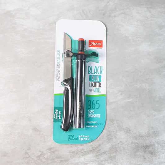Premium Kitchen Knife With Gas Lighter Combo Set 2 - Zidbik