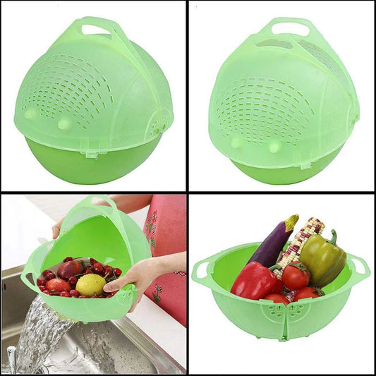 Apex Smart Basket 3in1 Multiuse Fruit And Vegetable Bowl (1 Pc Mix Color) - Zidbik