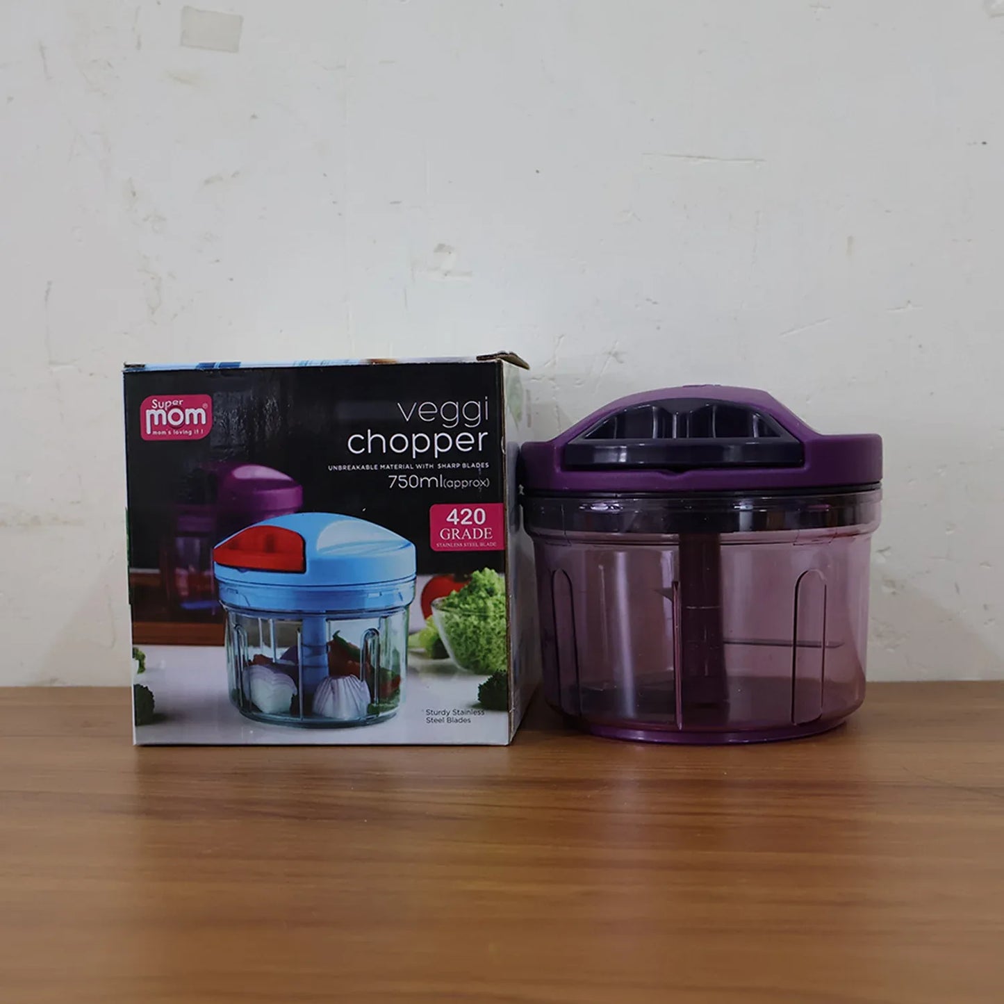 Supermom Handy Vegetable Chopper 750 Ml - (1 Pc) - Zidbik