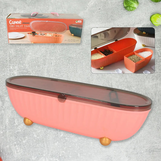 8255spice Bottle Spice Jar Durable Spice Seasoning Box Jar Food Grade Spoon Seasoning Case For Kitchen Dry Fruit Tray (1 Pc) - Zidbik