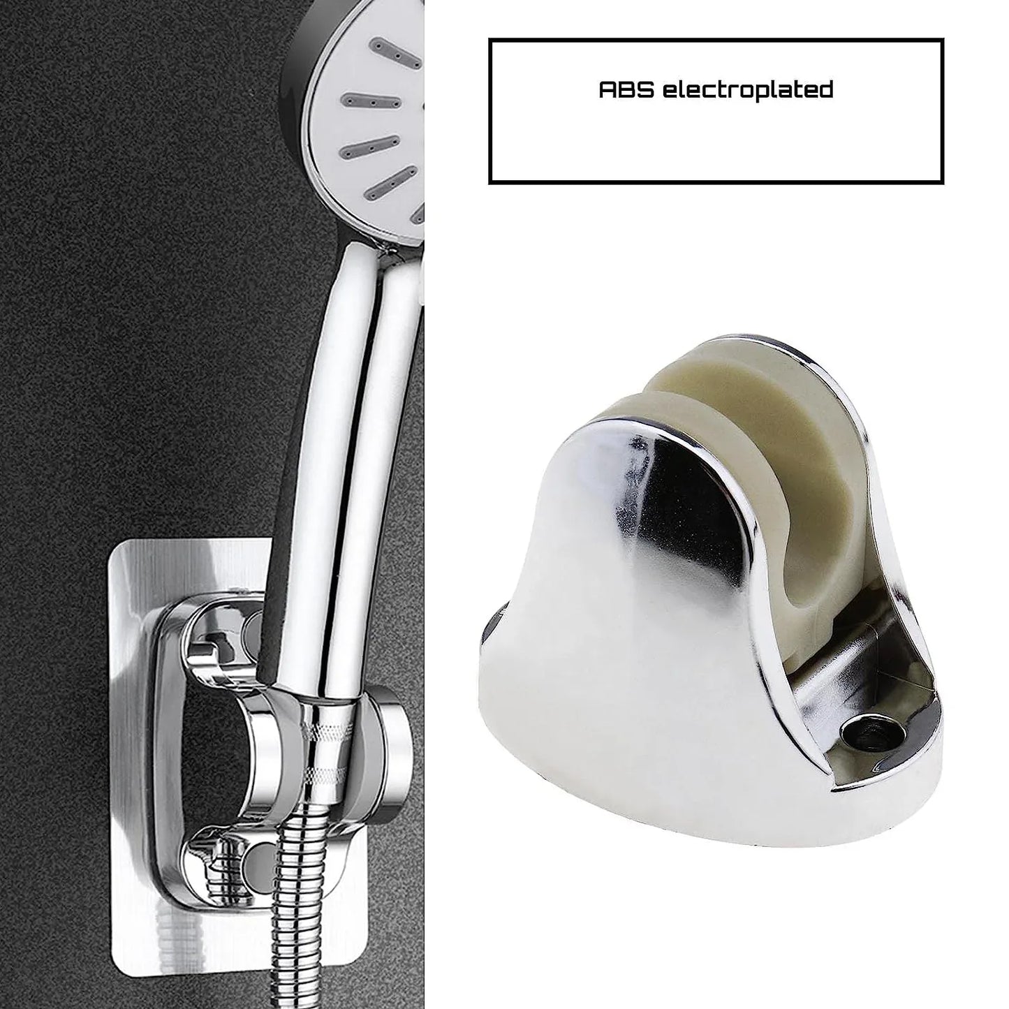 6255a Adjustable Hand Shower Holder With Fixing Screws Adjustable Bracket For Bathroom - Zidbik