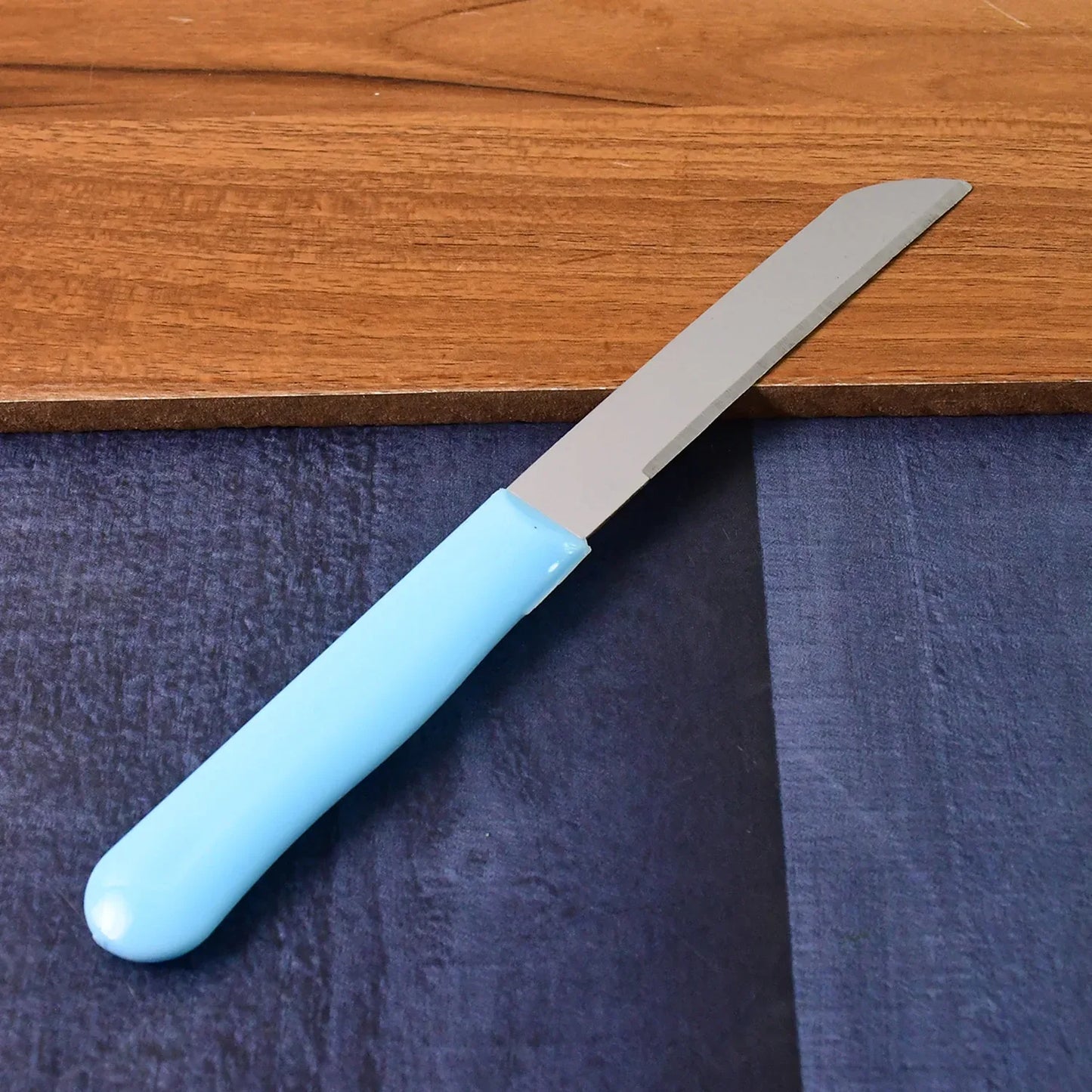 Premium Quality Stainless Steel Handle Plain Knife (10 Pc 1 Set) - Zidbik