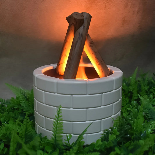Bonfire Shaped Diffuser Essential Oil Diffuser Multi Function Flame Oil Diffuser (1 Pc) - Zidbik