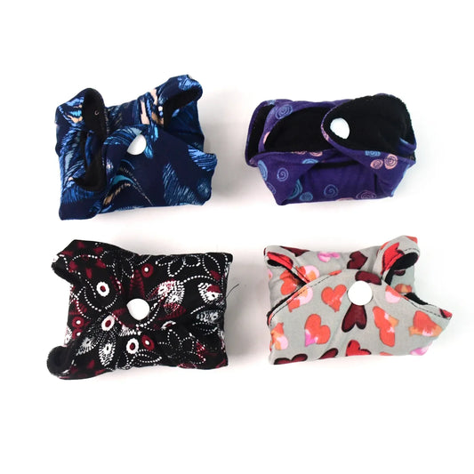 Reusable Cloth Sanitary Pads For Women (4 Pc Set) - Zidbik