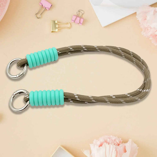 Multipurpose Two Sided Adjustable Hand Wrist Strap Lanyardwith Cellphone Phone Strap (1 Pc 14.5 Inch Multicolor) - Zidbik