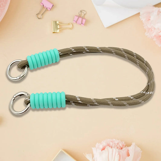 Multipurpose Two Sided Adjustable Hand Wrist Strap Lanyardwith Cellphone Phone Strap (1 Pc 14.5 Inch Multicolor) - Zidbik
