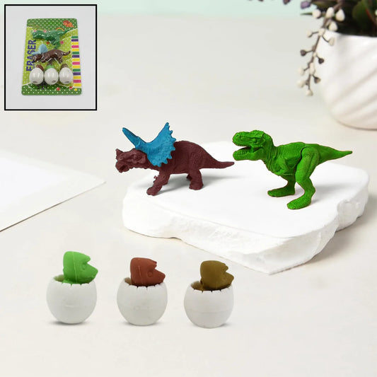 18030 Dinosaur Shaped Erasers Egg Shape Eraser For Kids Dinosaur Erasers Puzzle 3d Eraser Mini Eraser Dinosaur Toys Desk Pets For Students Classroom Prizes Class Rewards Party Favors (5 Pcs Set) - Zidbik