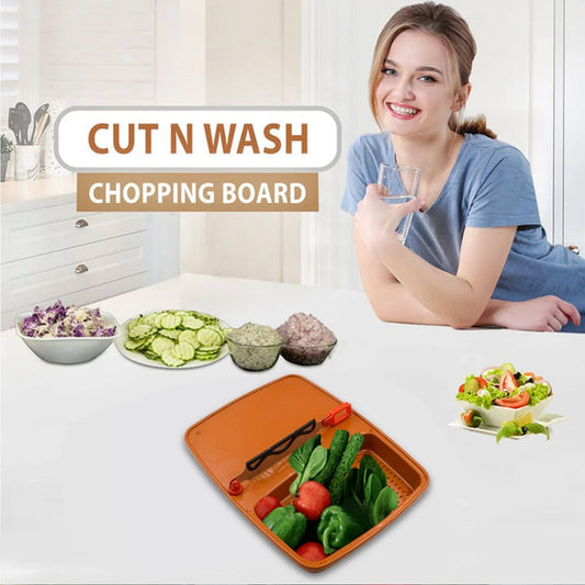 2687 Cut N Wash Box And Tray Used In All Kinds Of Household Kitchen Purposes For Cutting And Washing Within Of Fruits And Vegetables. - Zidbik