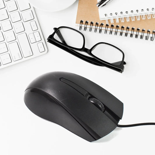 Computer Laptop Wired Optical Mouse X2 (1 Pc) - Zidbik