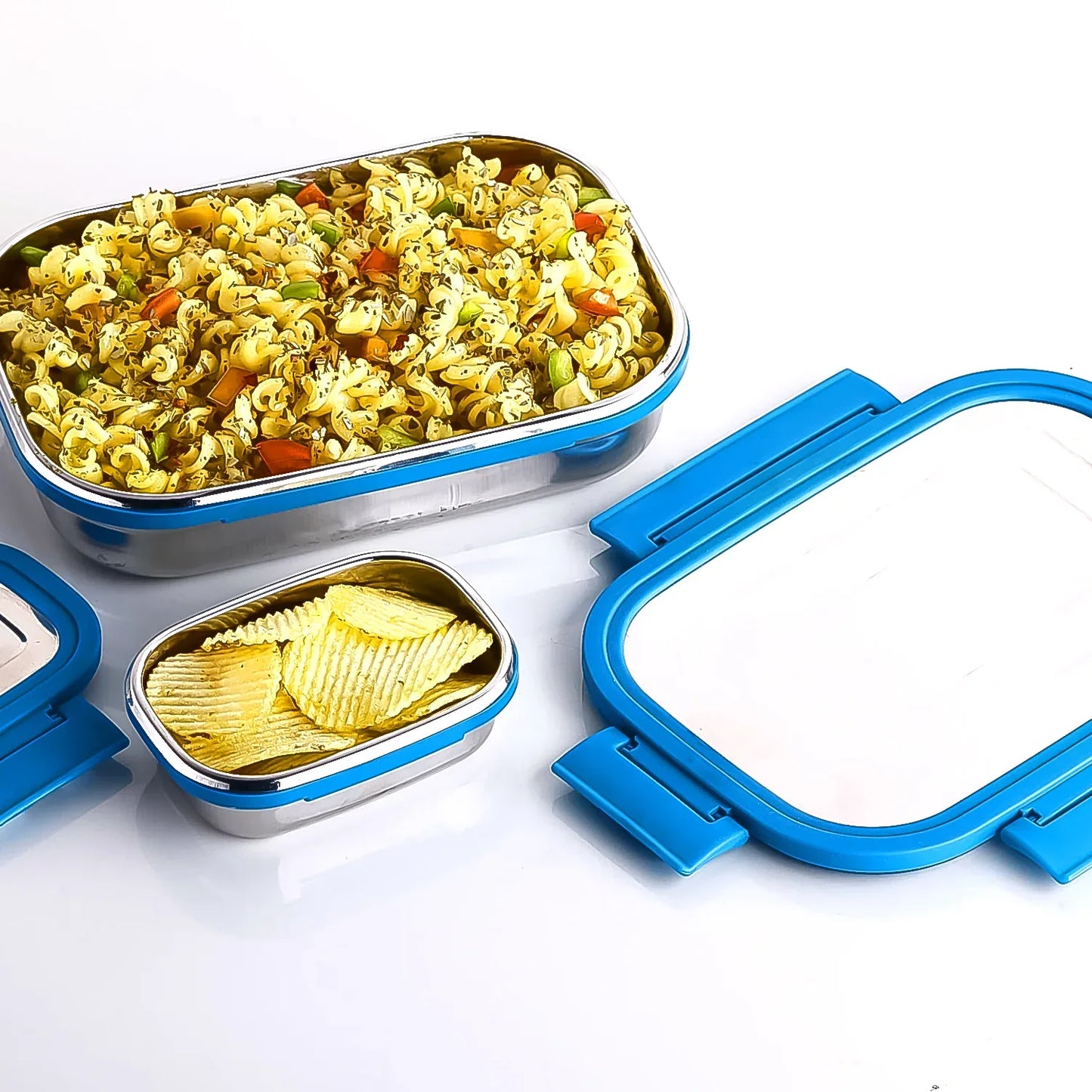 Apex Jerry Lunch Box Premium Stainless Steel Food Container (2 Pc 700+200 Ml Approx) - Zidbik