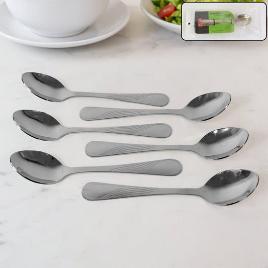 Supermom Diamond Stainless Steel Dining Spoon (6 Pc Set)