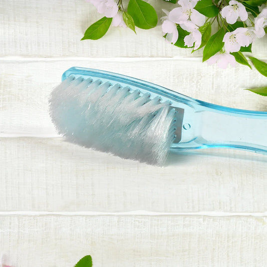 Plastic Handle Shoes Clothes Scrubbing Brush (1 Pc Mix Color 19 Cm) - Zidbik