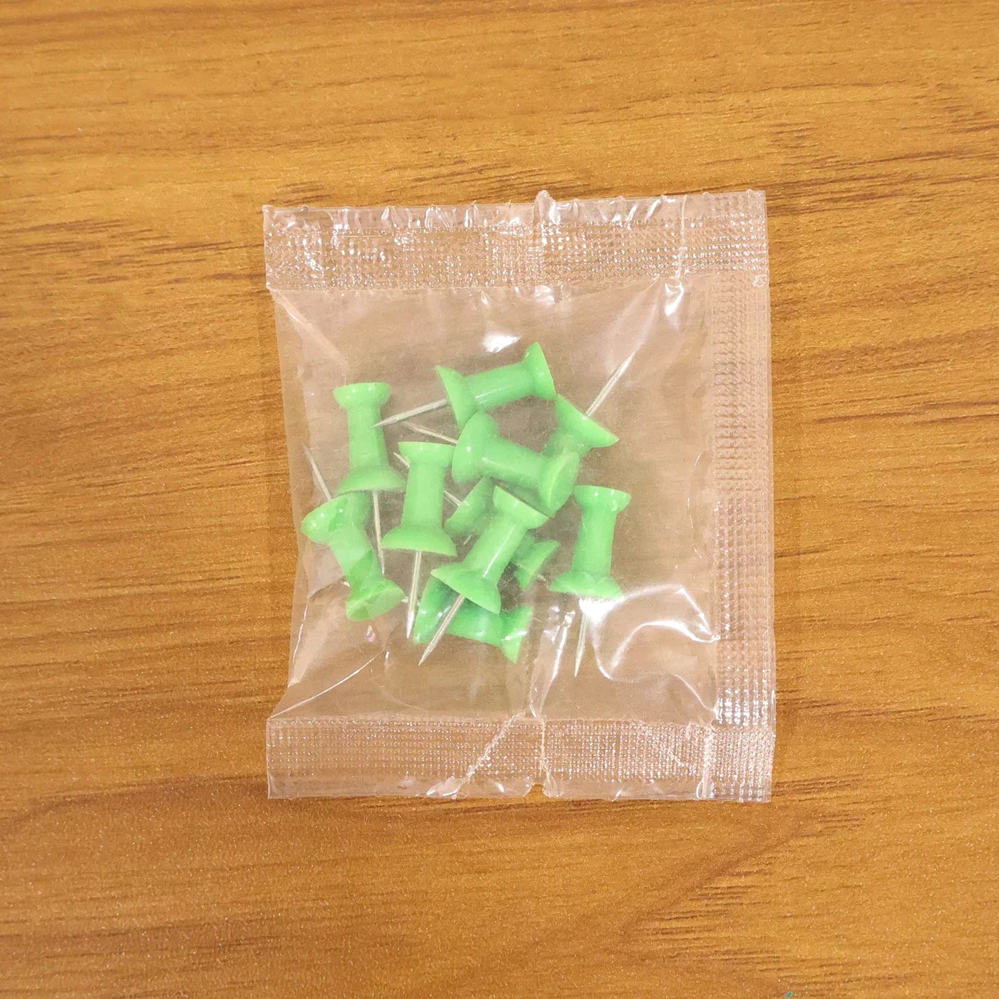 Green Plastic Push Pins Thumb Tacks For Notice Board (10 Pc) - Zidbik