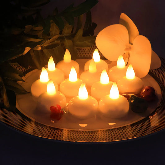 Led Floating Smokeless Candles (12 Pc) - Zidbik