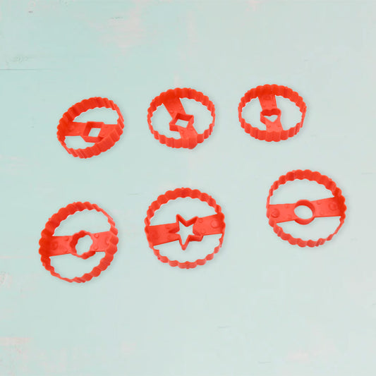 5978 Cookie Cutters Set Plastic Easter Biscuit Cutting Tool For Diy Cake Decoration Fondant Biscuit Cookie Pastry Sandwich (6 Pc Set ) - Zidbik