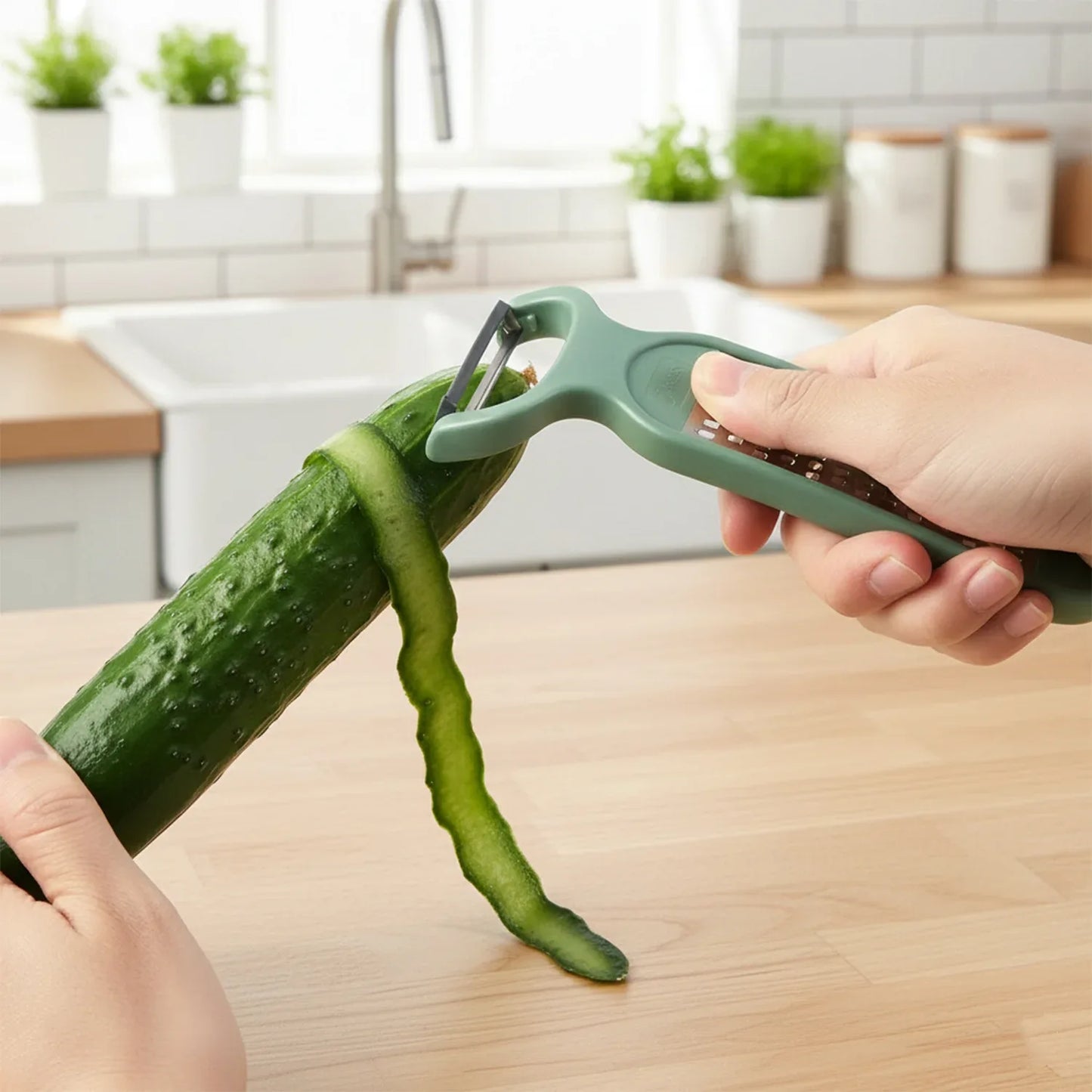 2 In 1 Multipurpose Vegetable Peeler And Grater Tool - Zidbik