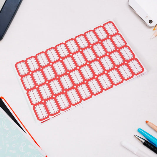 Multipurpose Writable Blank Label Sticker Sheets (1 Sheet) - Zidbik