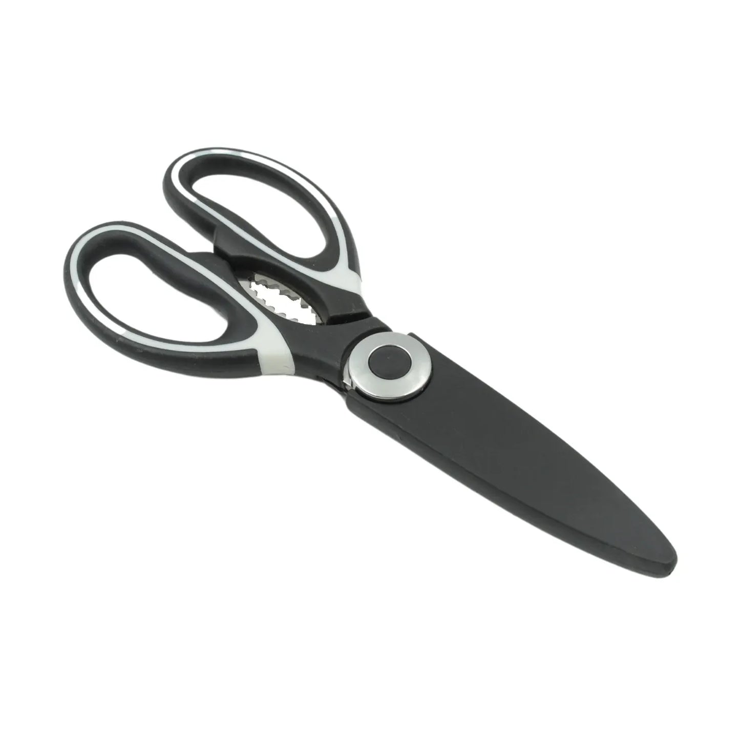 3 In1 Multi-function Kitchen Household For Vegetables Fruit Cheese Meat Slices With Bottle Opener Stainless Steel Sea Food Scissor (1 Pc ) - Zidbik
