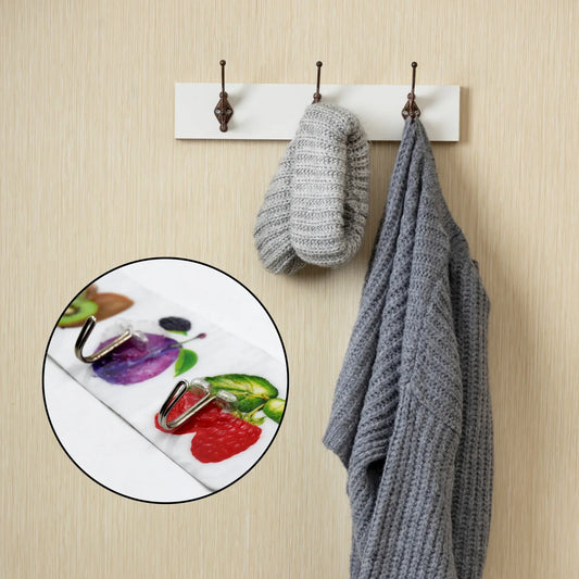 4868 Tranparent Wall Hook Strong Wall Hook Adhesive Hook Wall Hooks High Quality Premium Hook For Home Office Multiuse Hook ( 6pc ) - Zidbik