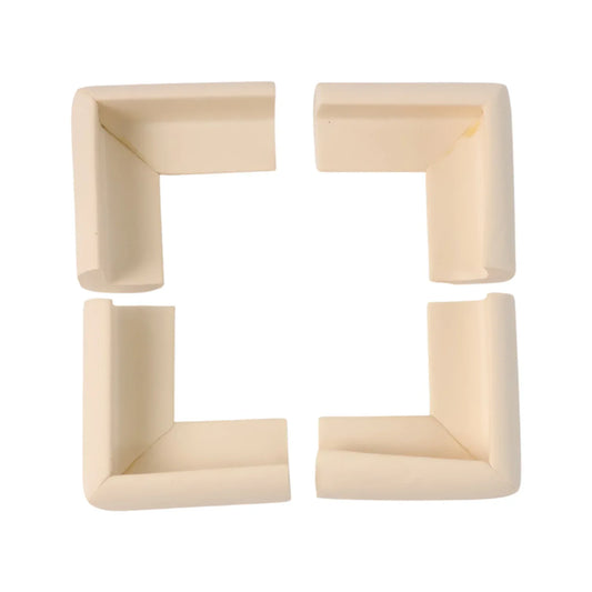 4 Pc Soft Foam Table Corner Protectors Set With Safety Tape - Zidbik