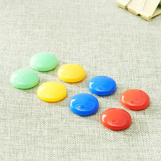 7866 Magnet Button Durable Magnetic Button Children Experiment Magnet Set Magnet Toy Sets Round Shaped Magnet Set ( Set Of 10 ) - Zidbik
